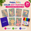 Color DOT Painting set Jungle dieren A4 