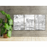 DOT Painting 3-panel triptych Bruges Belgium