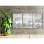 DOT Painting 3 panel Angels' Castle Rome