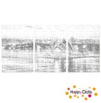 DOT Painting 3 panel Sydney Opera House