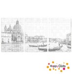 DOT Painting 3 panel Venice