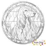 DOT Painting Dog - Afghan hound