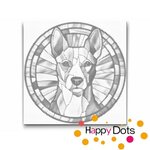 DOT Painting Dog - Basenji