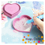 Diamond Painting Sch&uuml;ttelschalen Set in Herzform (3-teilig)