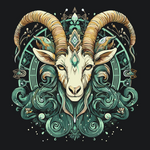 Paint by Number Capricorn Zodiac Sign