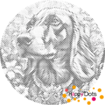 DOT Painting Art Nuveau - Hond