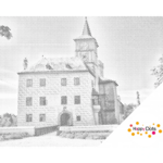 DOT Painting Rozmberk Castle
