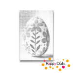 DOT Painting Ostern/Fr&uuml;hling - Osterei mit Blumen