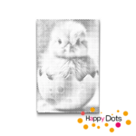 DOT Painting Easter/Spring - Chick in eggshell