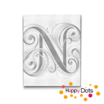 DOT Painting Letter N