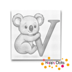 DOT Painting Letter Animals V