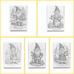 DOT Painting Forest Gnomes Coloring Book