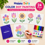 Color DOT Painting set Bloemen A4