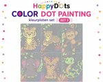 Color DOT Painting set Jungle dieren A4 