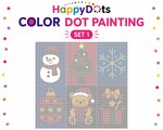 HappyDots Color DOT Painting set Kerst A4