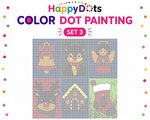 HappyDots Color DOT Painting set Kerst A4