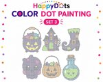 HappyDots Color DOT Painting set Halloween A4
