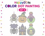 HappyDots Color DOT Painting set Halloween A4