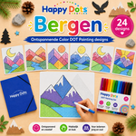 HappyDots Color DOT Painting set Bergen A4
