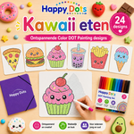 HappyDots Color DOT Painting set Kawaii eten A4