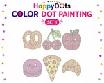 HappyDots Color DOT Painting set Kawaii eten A4