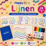 HappyDots Color DOT Painting set Lijnen A4