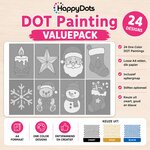HappyDots DOT Painting Valuepack Kerst (24 stuks)
