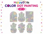 HappyDots Color DOT Painting set Cactus A4