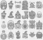 HappyDots DOT Painting Valuepack Halloween (24 stuks)