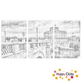 DOT Painting 3 panel Angels' Castle Rome 02