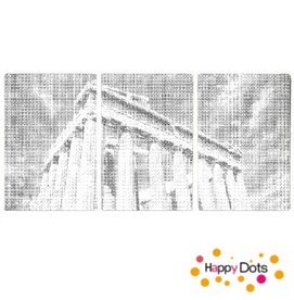 DOT Painting 3 panel Acropolis Athens