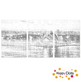 DOT Painting 3 panel Sydney Opera House