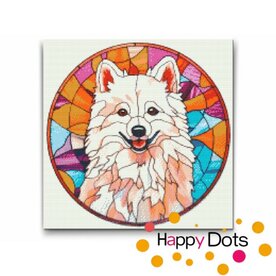 Diamond Painting Dog - American Eskimo Dog