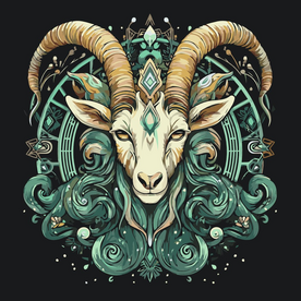 Paint by Number Capricorn Zodiac Sign