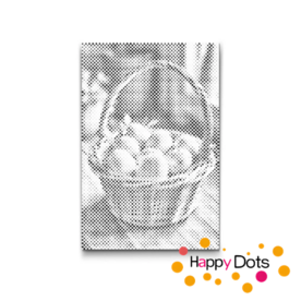 DOT Painting Easter/Spring - Basket with eggs