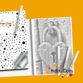 DOT Painting Coloring Book Hearts