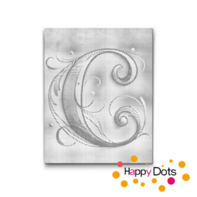 DOT Painting Letter C