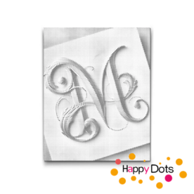 DOT Painting Letter M