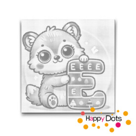 DOT Painting Letter Animals E