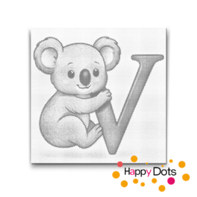 DOT Painting Letter Animals V