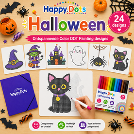 HappyDots Color DOT Painting set Halloween A4