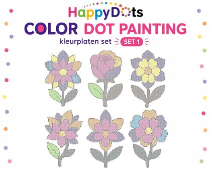 Color DOT Painting set Bloemen A4