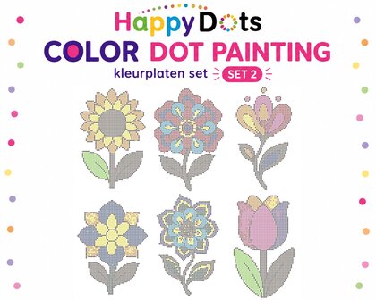 Color DOT Painting set Bloemen A4