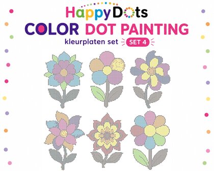 Color DOT Painting set Bloemen A4