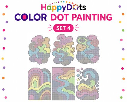 Color DOT Painting set Kleurrijk Abstract A4 