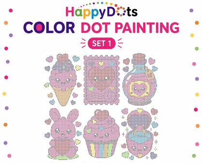 Color DOT Painting set Liefde A4 