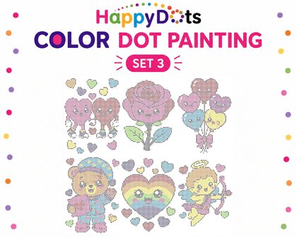 Color DOT Painting set Liefde A4 