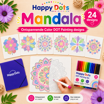 Color DOT Painting set Mandala A4
