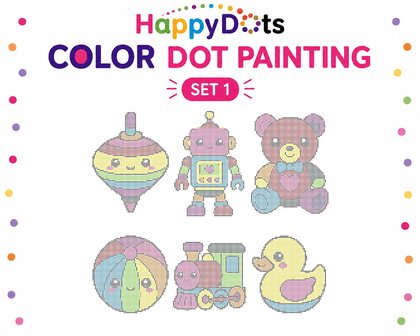 HappyDots Color DOT Painting set Speelgoed A4