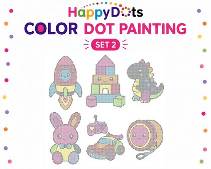 HappyDots Color DOT Painting set Speelgoed A4